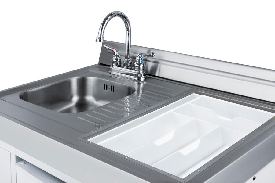 Summit ACK60ELSTW 60" Wide All-In-One Kitchenette With Electric Range