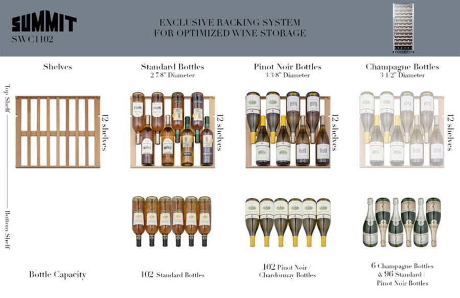 Summit SWC1102 24" Wide Wine Cellar