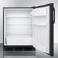 Summit FF6BK Freestanding Counter Height All-Refrigerator For General Purpose Use, With Automatic Defrost Operation And Black Exterior