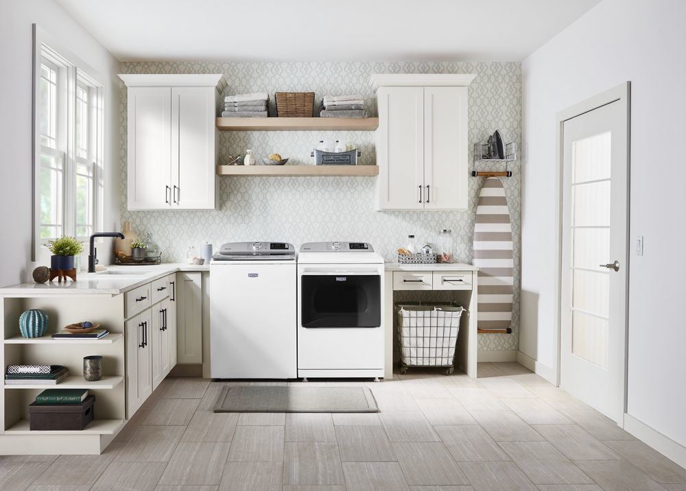 Maytag MGD7230HW Smart Capable Top Load Gas Dryer With Extra Power Button - 7.4 Cu. Ft.