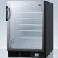 Summit SCR600BGLBINZADA Commercially Approved Ada Compliant Nutrition Center Series Glass Door All-Refrigerator For Built-In Or Freestanding Use, With Front Lock And Digital Temperature Display