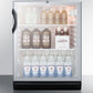 Summit SCR600BGLBIADA Commercially Listed Ada Compliant Built-In Undercounter Beverage Center With Black Cabinet, Glass Door, And Lock