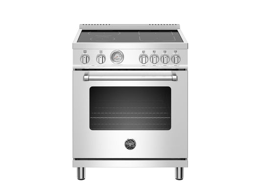 Bertazzoni MAST304INMXE 30 Inch Induction Range, 4 Heating Zones, Electric Oven Stainless Steel