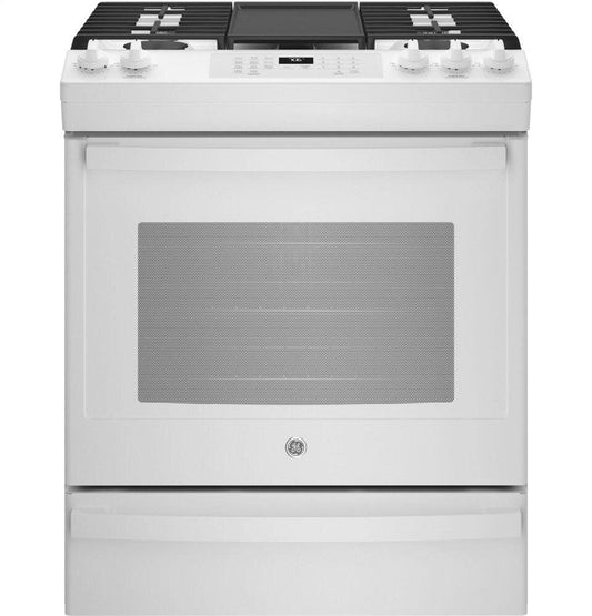 Ge Appliances JGS760DPWW Ge® 30" Slide-In Front-Control Convection Gas Range With No Preheat Air Fry