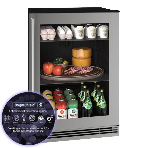 U-Line UHRE124SG81A Hre124 24" Refrigerator With Stainless Frame Finish (115V/60 Hz Volts /60 Hz Hz)