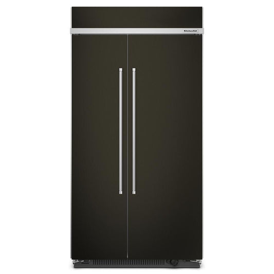 Kitchenaid KBSN702MBS 25.5 Cu Ft. 42" Built-In Side-By-Side Refrigerator With Printshield™ Finish