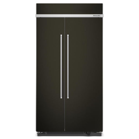 Kitchenaid KBSN702MBS 25.5 Cu Ft. 42" Built-In Side-By-Side Refrigerator With Printshield™ Finish