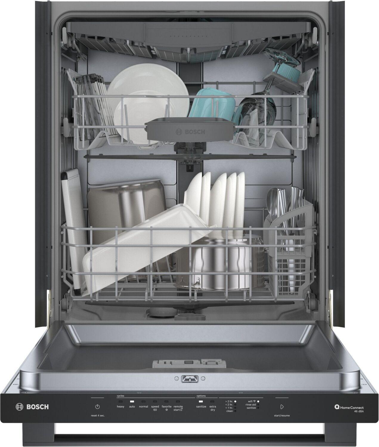 Bosch SHX5AEM4N 100 Premium Dishwasher 24" Black Stainless Steel