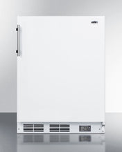 Summit BKRF661 Counter Height Break Room Refrigerator-Freezer In White With Nist Calibrated Thermometer And Alarm