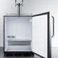 Summit SBC58BBICSSADA Built-In Undercounter Ada Height Commercially Listed Dual Tap Beer Dispenser In Stainless Steel