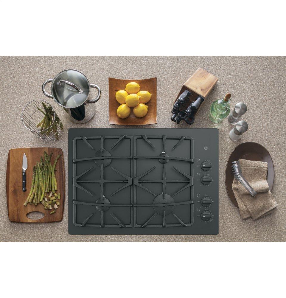 Ge Appliances JGP5530DLBB Ge® 30" Built-In Gas On Glass Cooktop With Dishwasher Safe Grates