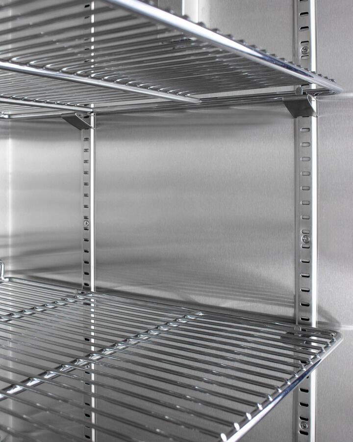 Summit PTHC155GCSSLHD Single Chamber Passive Heating Blanket Warmer With A Self-Closing Glass Door, Stainless Steel Interior, Digital Thermostat, Stainless Steel Cabinet, And Lock