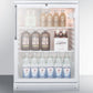 Summit SCR600GLTB Commercially Listed 5.5 Cu.Ft. Counter Height Beverage Center In A 24