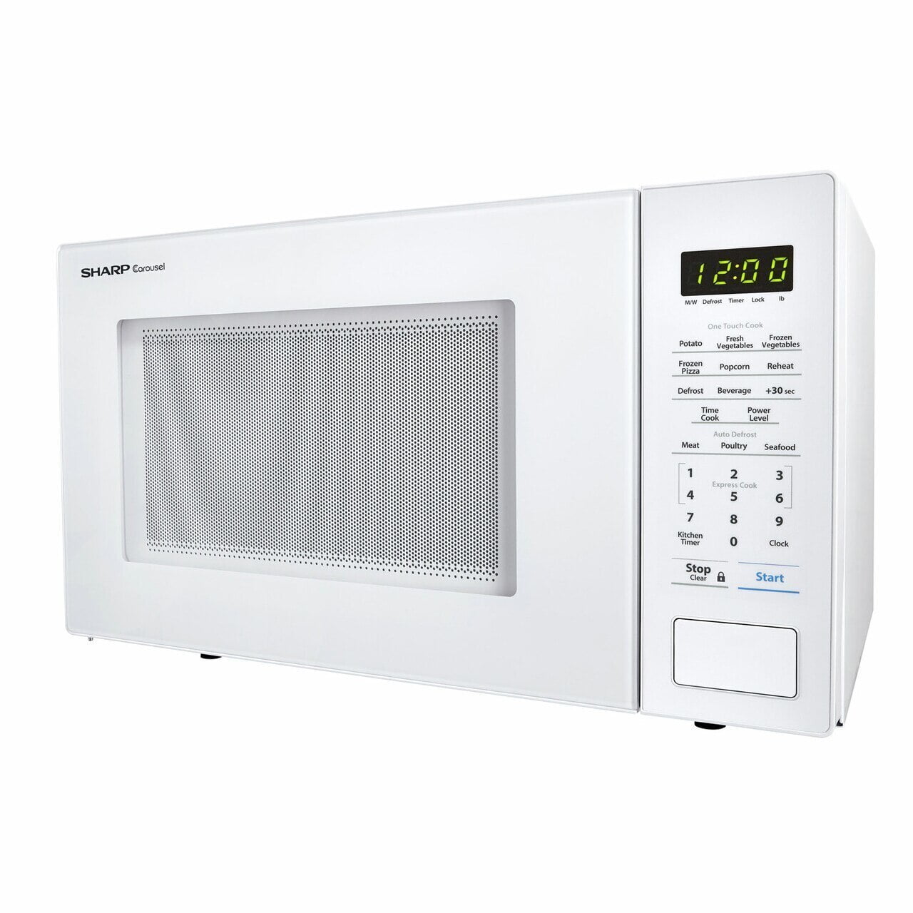 Sharp SMC1131CW 1.1 Cu. Ft. 1000W Sharp Countertop White Microwave