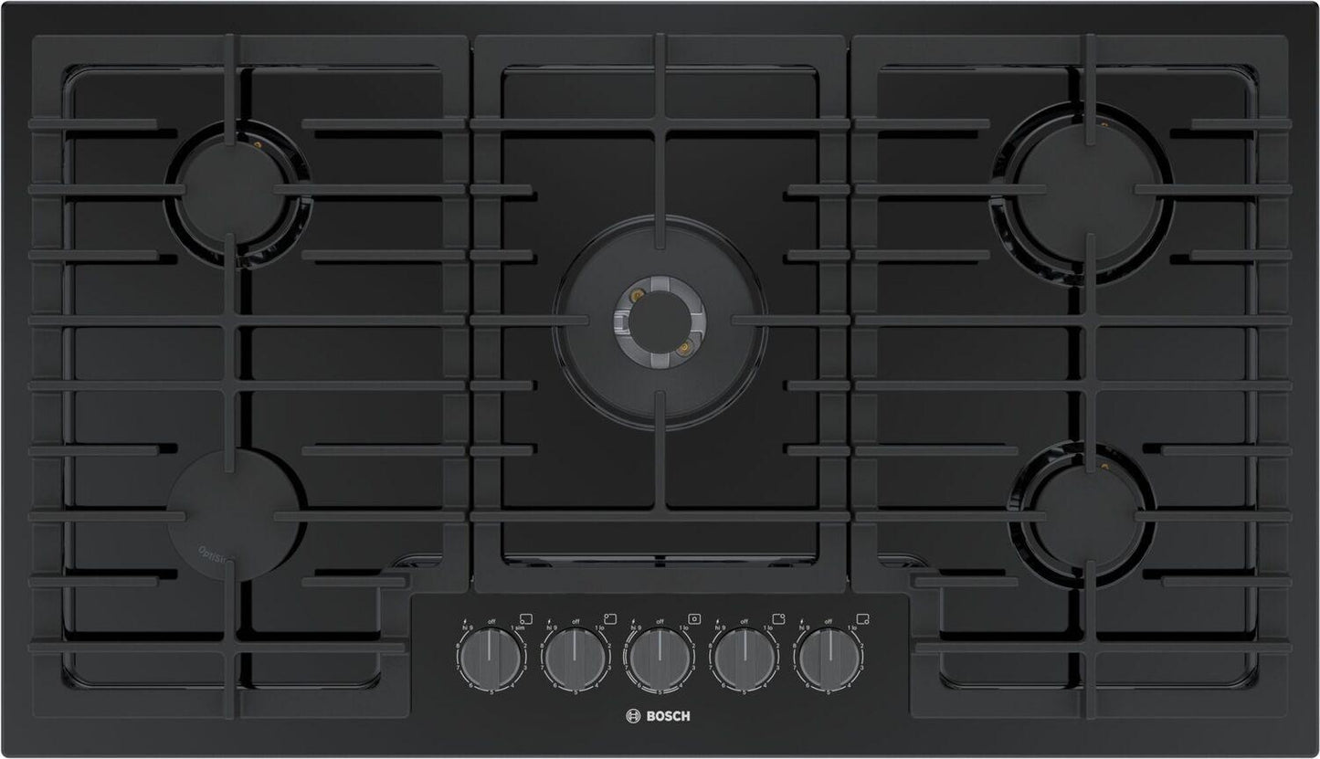 Bosch NGM8648UC 800 Series Gas Cooktop 36'' Black Ngm8648Uc