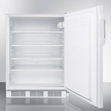 Summit FF7LWADA Ada Compliant Commercial All-Refrigerator For Freestanding General Purpose Use, With Lock, Auto Defrost Operation And White Exterior