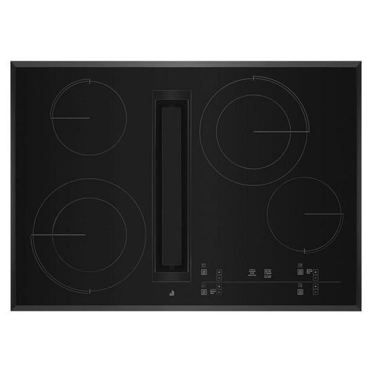 Jennair JED4430KB 30" Oblivion Glass Electric Radiant Downdraft Cooktop With Tap Touch Controls