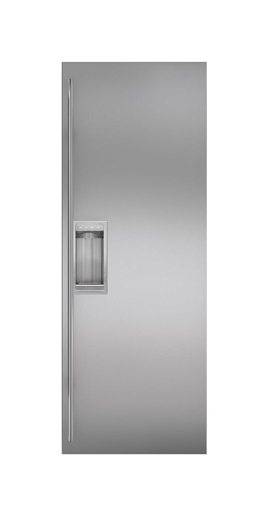 Sub-Zero 7030225 Stainless Steel Flush Inset Refrigerator Door Panel With Tubular Handle