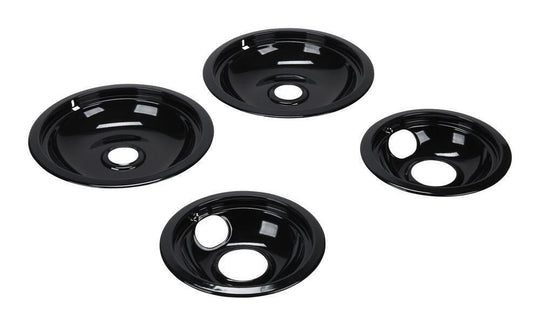 Maytag W10288051 Gas Range Burner Drip Bowls - Black