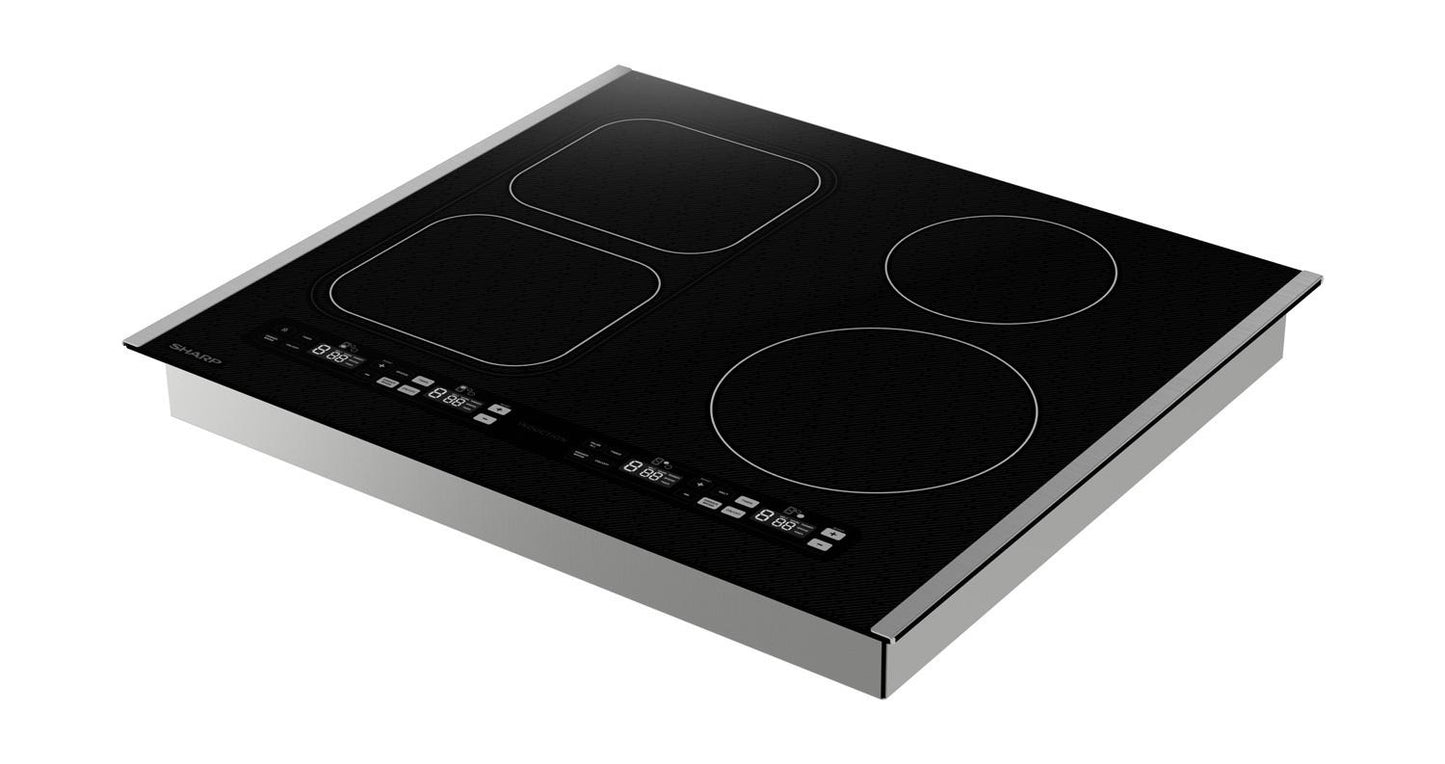 Sharp SCH2443GB Sharp 24 In. Induction Cooktop With Side Accessories