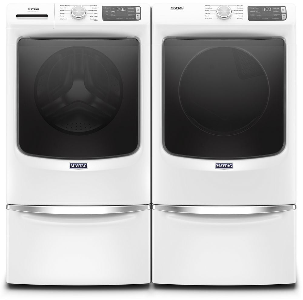 Maytag MED6630HW Front Load Electric Dryer With Extra Power And Quick Dry Cycle - 7.3 Cu. Ft.