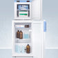 Summit FF511LFS24LSTACKMED2 Stacked Combination Of Ff511Lbimed2 Auto Defrost All-Refrigerator And Fs24Lmed2 Compact Manual Defrost All-Freezer, Both With Locks, Digital Controls, And Nist Calibrated Alarm/Thermometers