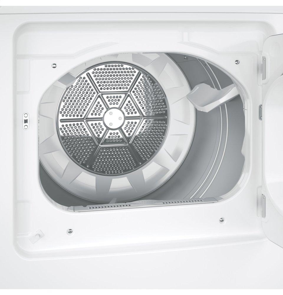 Ge Appliances GTX42GASJWW Ge® 6.2 Cu. Ft. Capacity Aluminized Alloy Drum Gas Dryer