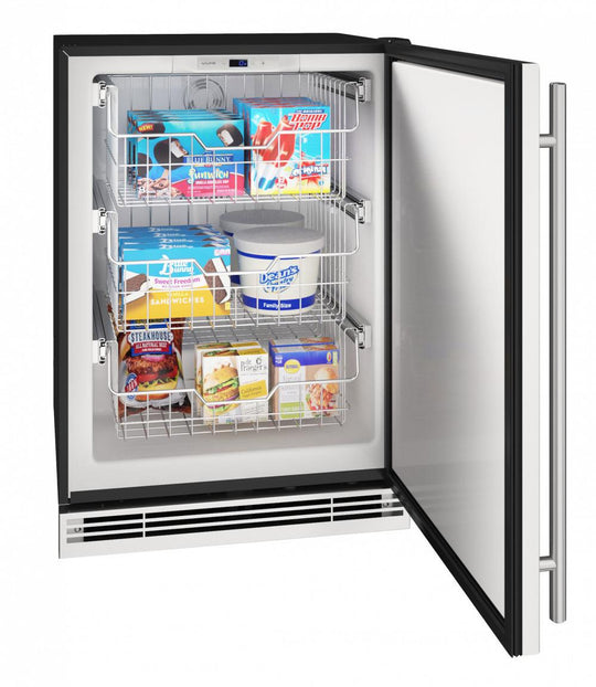 U-Line UHFZ124SS01B 24" Convertible Freezer With Stainless Solid Finish (115 V/60 Hz Volts /60 Hz Hz)
