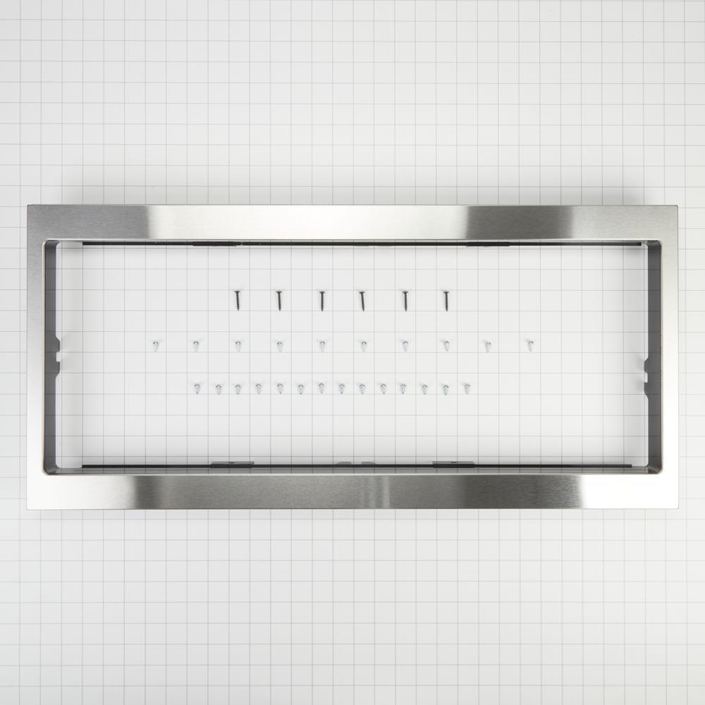 Amana W11451308 Built-In Low Profile Microwave Slim Trim Kit, Stainless Steel