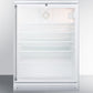 Summit SCR600GLSH Commercially Listed 5.5 Cu.Ft. Counter Height Beverage Center In A 24