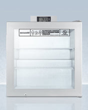 Summit SCFU386NZ Commercially Approved Nutrition Center Series Compact Glass Door All-Freezer With Front Lock And Nist Calibrated Digital Temperature Display