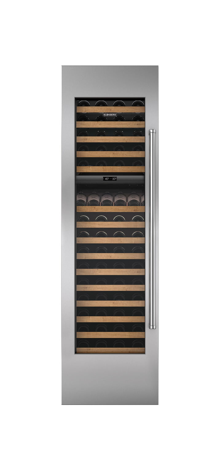Sub-Zero 7025329 Stainless Steel Wine Storage Door Panel With Pro Handle And 4