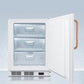 Summit VT65MLBITBCADA Ada Compliant Built-In Undercounter Medical All-Freezer Capable Of -25 C Operation, White With Pure Copper Handle And Front Lock