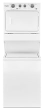 Whirlpool WETLV27HW 3.5 Cu.Ft Long Vent Electric Stacked Laundry Center 9 Wash Cycles And Autodry