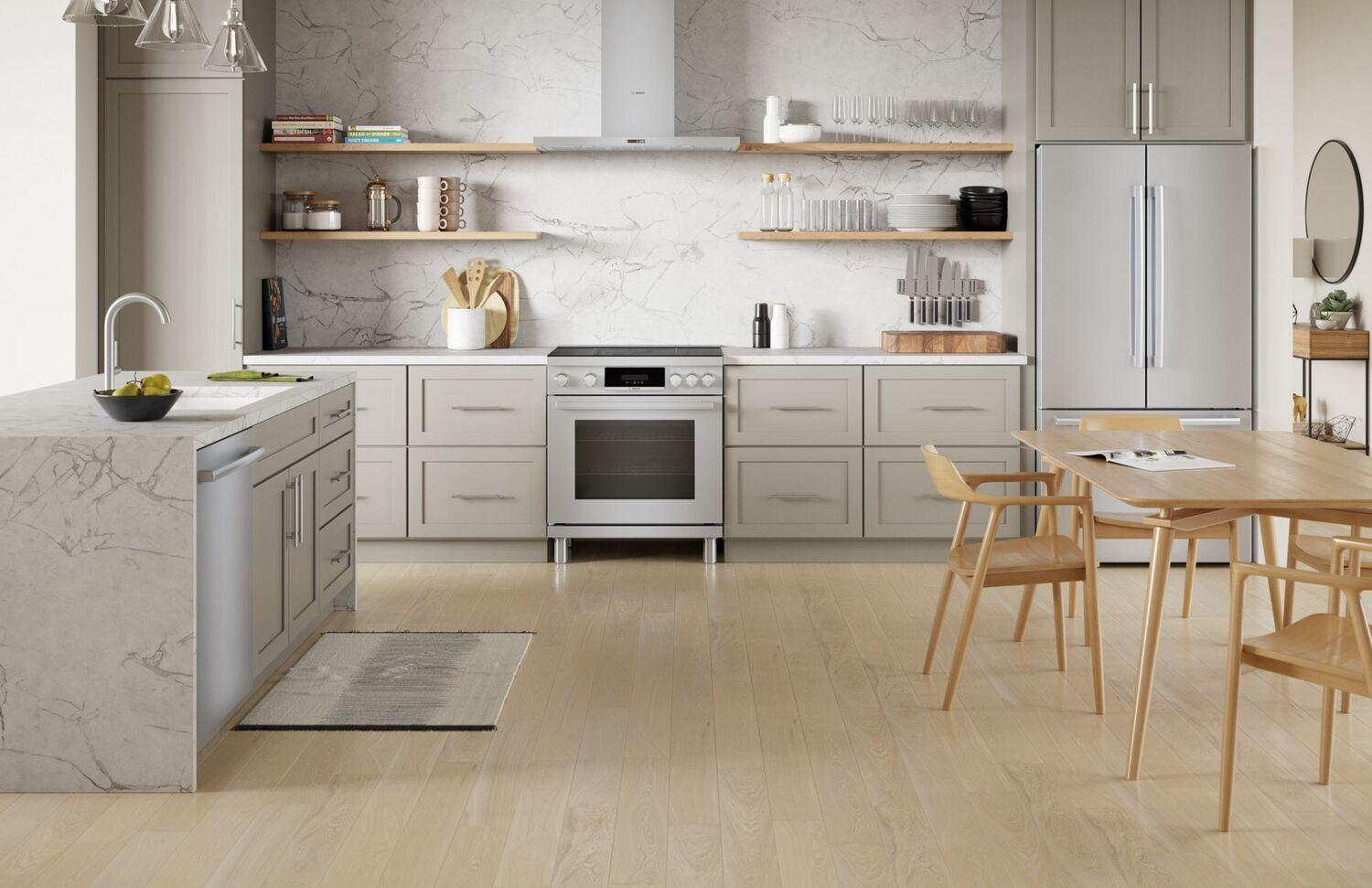 Bosch HIS8055U 800 Series Induction Freestanding Range 30'' Stainless Steel HIS8055U