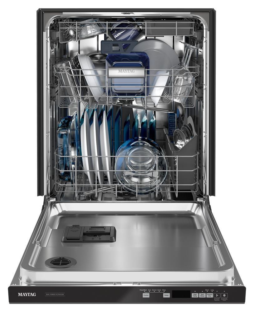 Maytag MDB8959SKB Top Control Dishwasher With Third Level Rack And Dual Power Filtration