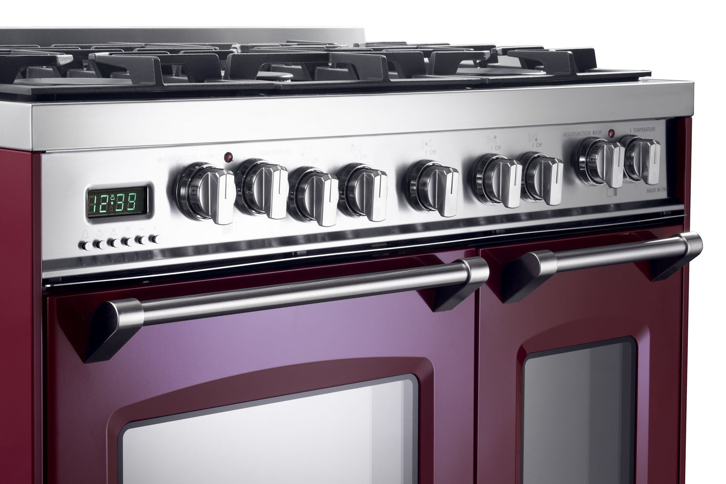 Verona VPFSGE365DBU Burgundy 36" Prestige Dual Fuel Double Oven Range