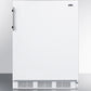Summit CT661WADA Ada Compliant Freestanding Refrigerator-Freezer For Residential Use, Cycle Defrost With Deluxe Interior And White Finish