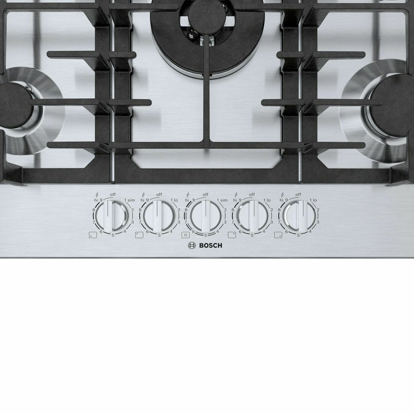 Bosch NGM8057UC 800 Series Gas Cooktop 30'' Stainless Steel Ngm8057Uc