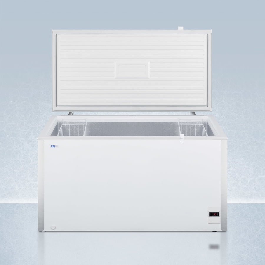 Summit EQFF152 Commercially Listed 17 Cu.Ft. Frost-Free Chest Freezer In White With Digital Thermostat For General Purpose Storage; Replaces Scff150