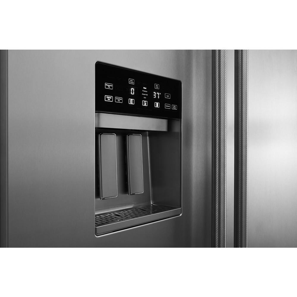 Jennair JBSS42E22L Rise™ 42" Built-In Side-By-Side Refrigerator With External Ice And Water Dispenser