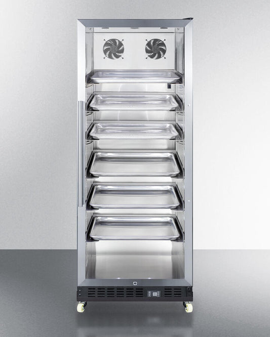 Summit SCR1156RI 24" Wide Mini Reach-In Beverage Center With Dolly