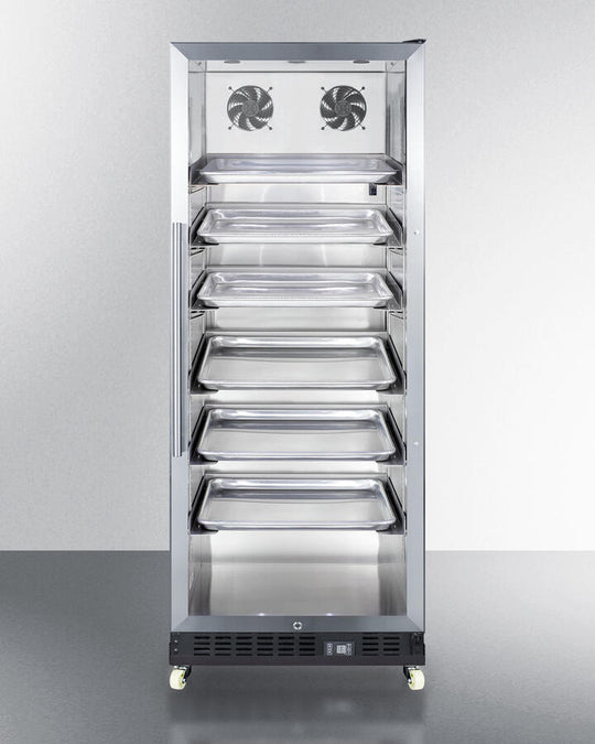 Summit SCR1156RI 24" Wide Mini Reach-In Beverage Center With Dolly