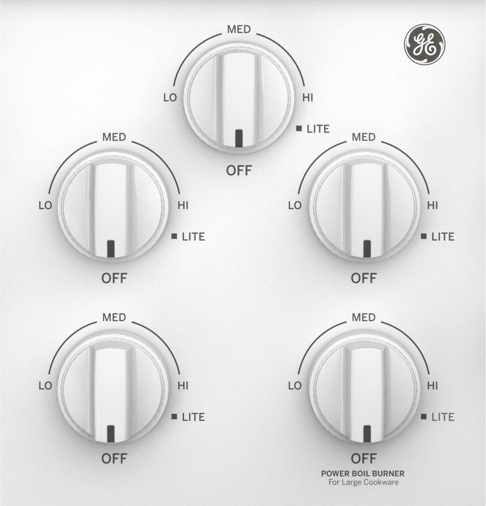 Ge Appliances JGP3036DLWW Ge® 36" Built-In Gas Cooktop With Dishwasher-Safe Grates