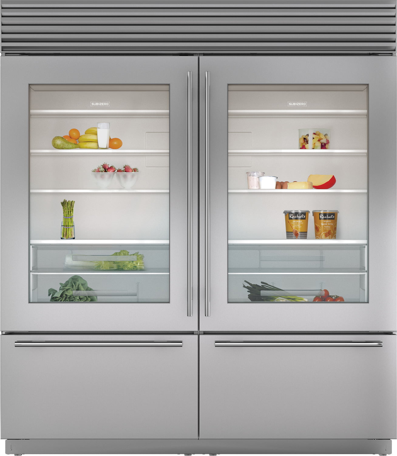 Sub-Zero 7020161 Dual Installation Kit With 60" Pro Louvered Grille - Flush Inset