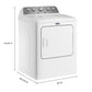 Maytag MGD5030MW Top Load Gas Dryer With Extra Power - 7.0 Cu. Ft.