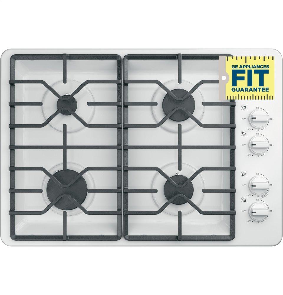 Ge Appliances JGP3030DLWW Ge® 30" Built-In Gas Cooktop With Dishwasher-Safe Grates
