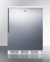 Summit CT66LWSSHV Freestanding Refrigerator-Freezer For General Purpose Use, With Dual Evaporator Cooling, Cycle Defrost, Lock, Ss Door, Thin Handle And White Cabinet