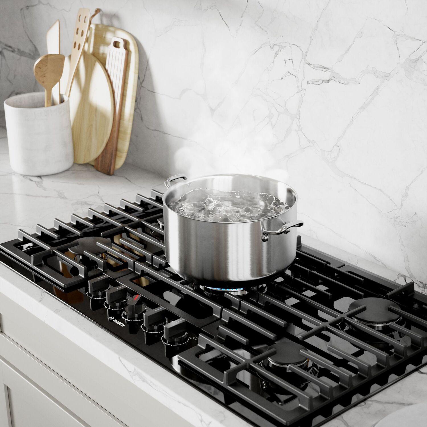 Bosch NGM8648UC 800 Series Gas Cooktop 36'' Black Ngm8648Uc