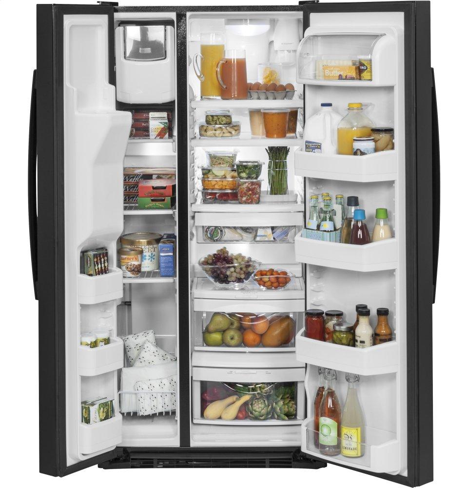 Ge Appliances GSE23GGKBB Ge® Energy Star® 23.2 Cu. Ft. Side-By-Side Refrigerator